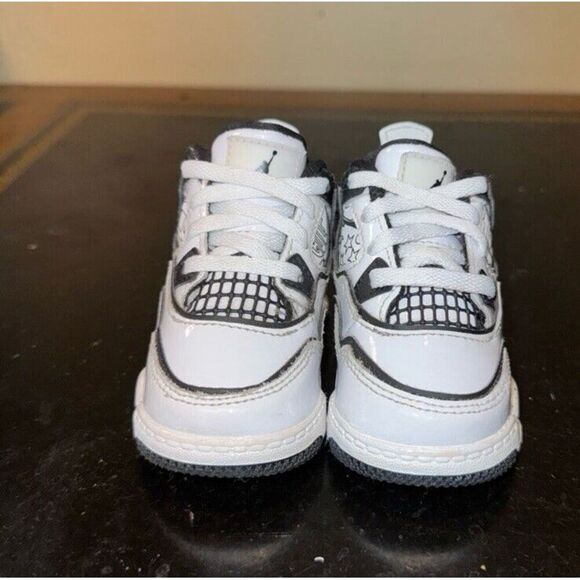 Nike Air Jordan 4 Retro Do It Yourself White DC4102-100 Toddler Baby Boy Size 4C - Picture 2 of 6